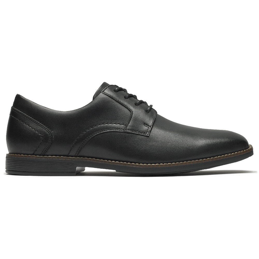 Rockport Mens Slayter Plain Toe Shoe - Lace Up Black - MCH895614